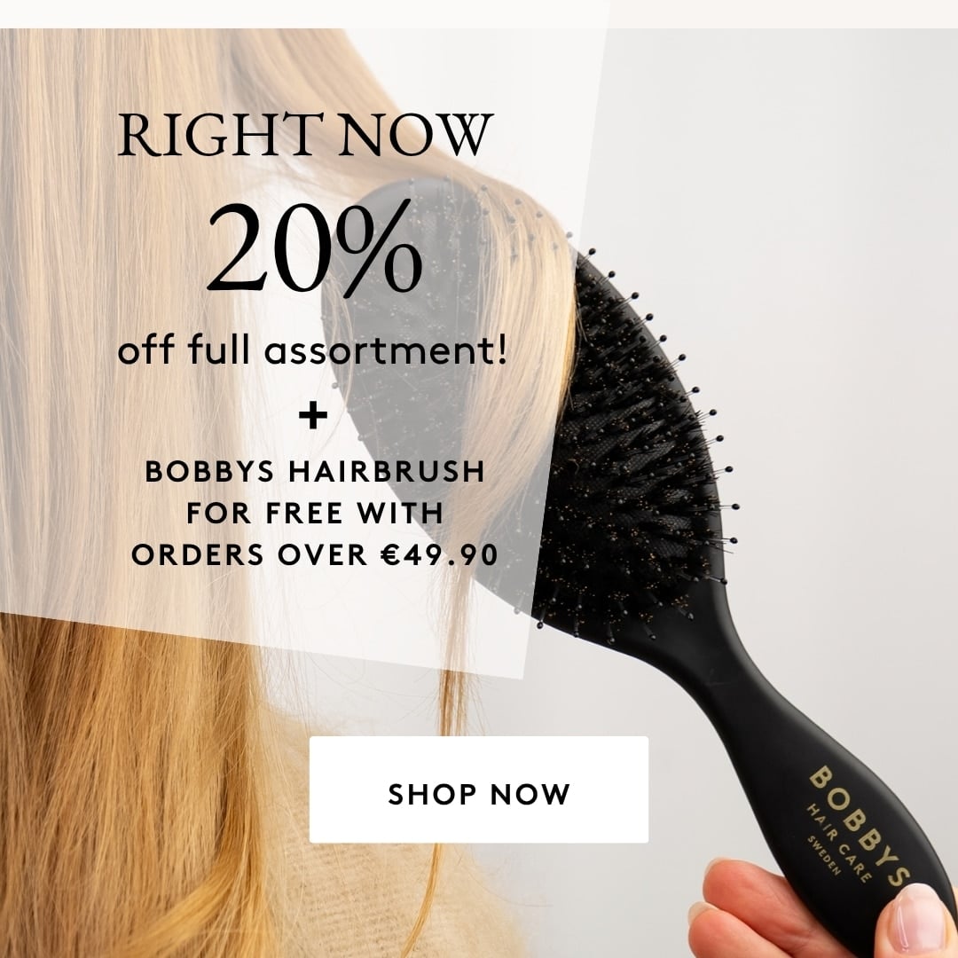20% sitewide + hairbrush